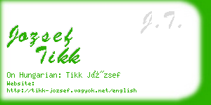 jozsef tikk business card